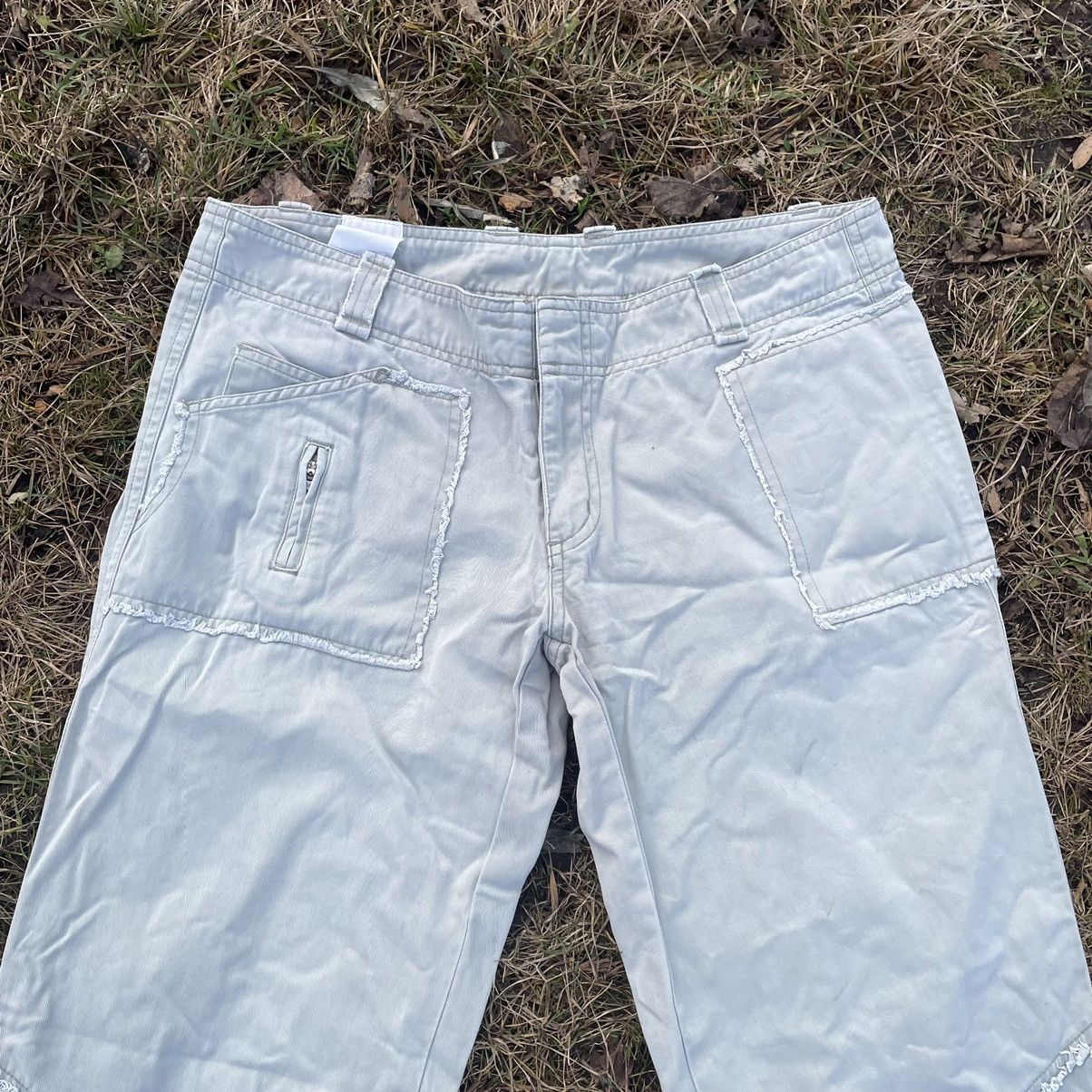 Vintage Vintage 90s Baggy Cargo Pants Flared Parachute Skate Logo 30 Size 30" / US 8 / IT 44 - 4 Thumbnail
