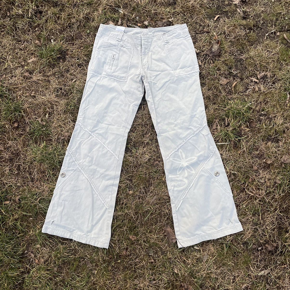 パンツ 2000's bondage flare parachute pants y2k RARE Mercy Y2K