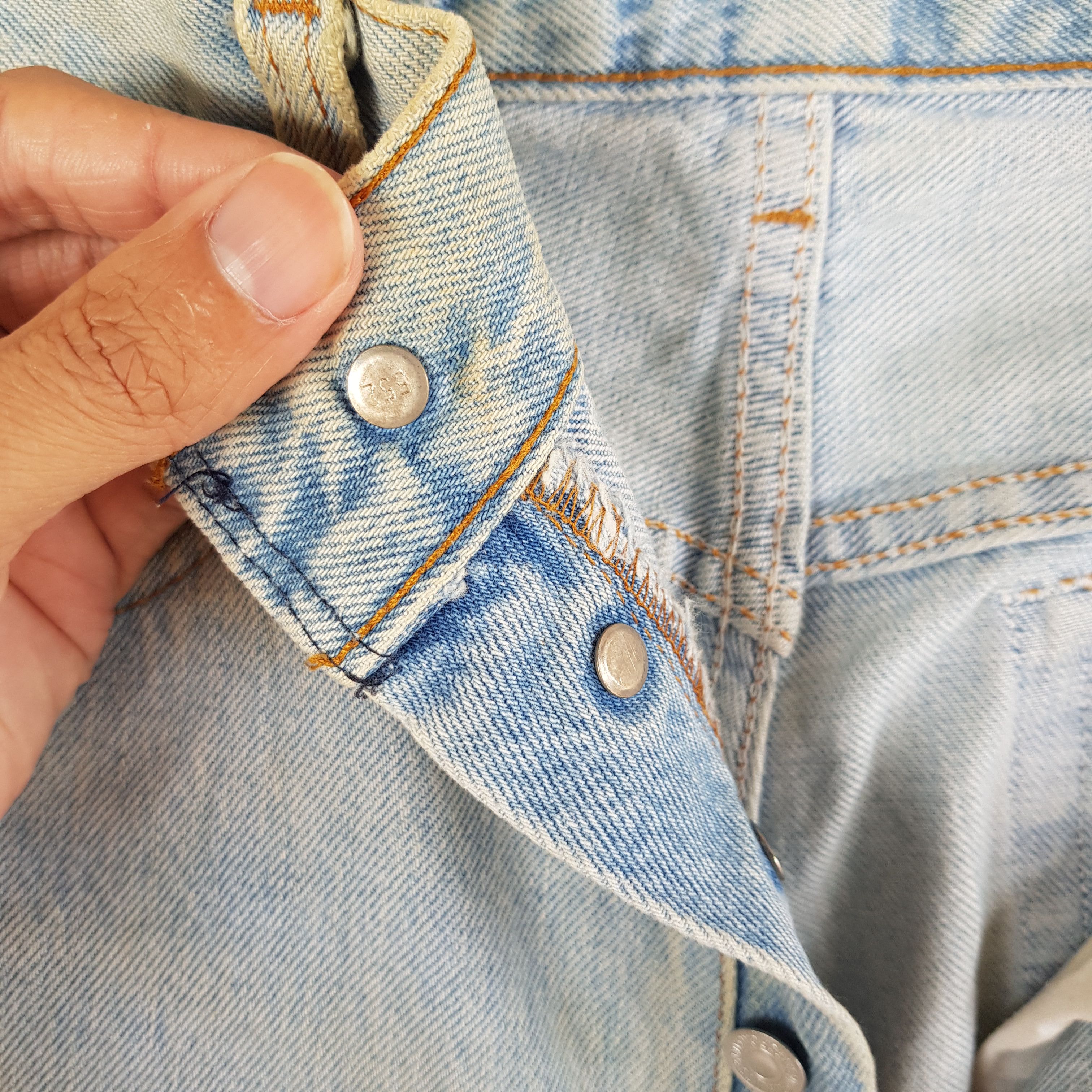 Levi's Vintage Levis 501 Jeans Sun Faded Mud Wash Levi's Denim Size 28" / US 6 / IT 42 - 9 Thumbnail