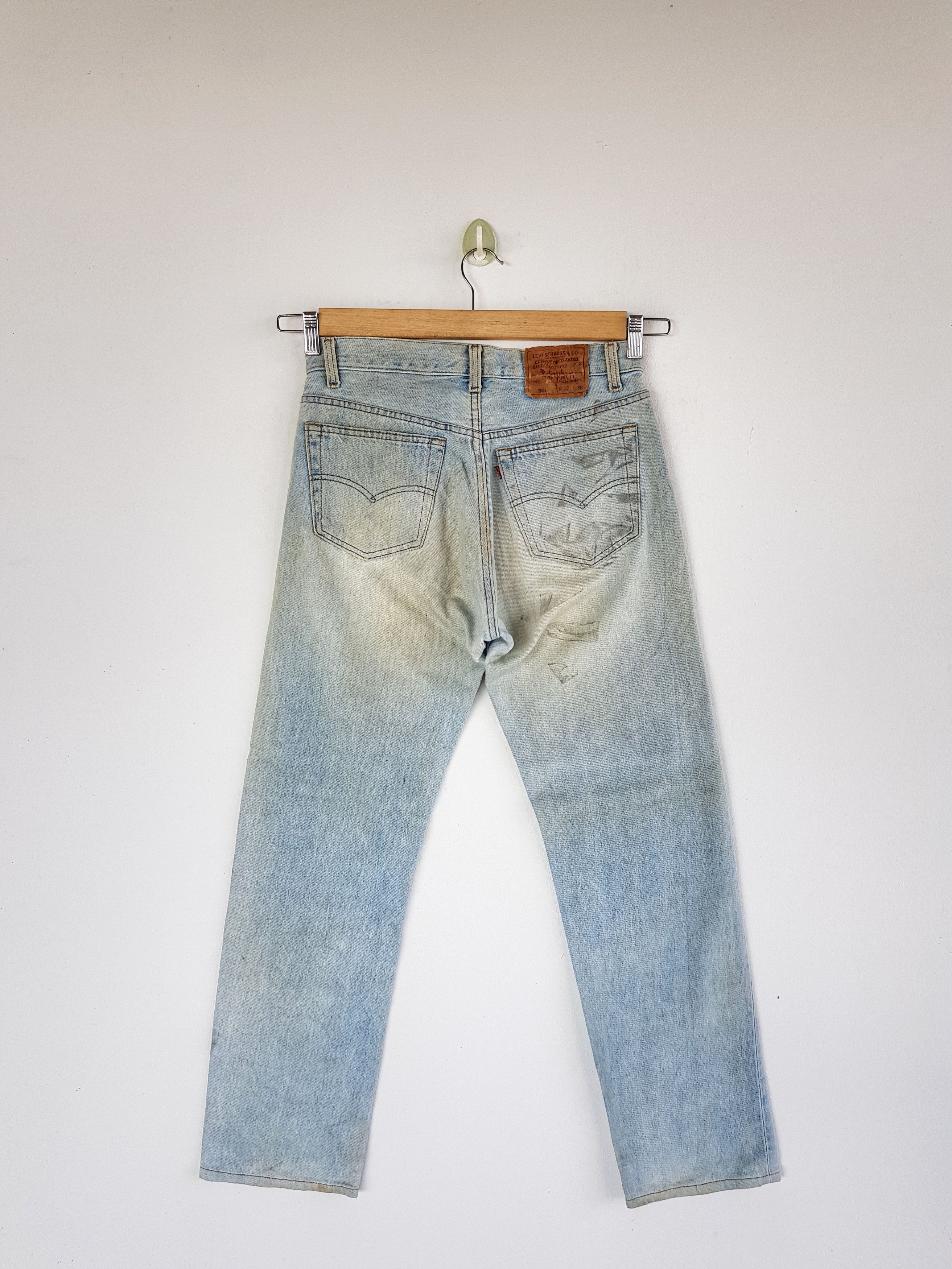 Levi's Vintage Levis 501 Jeans Sun Faded Mud Wash Levi's Denim Size 28" / US 6 / IT 42 - 2 Thumbnail