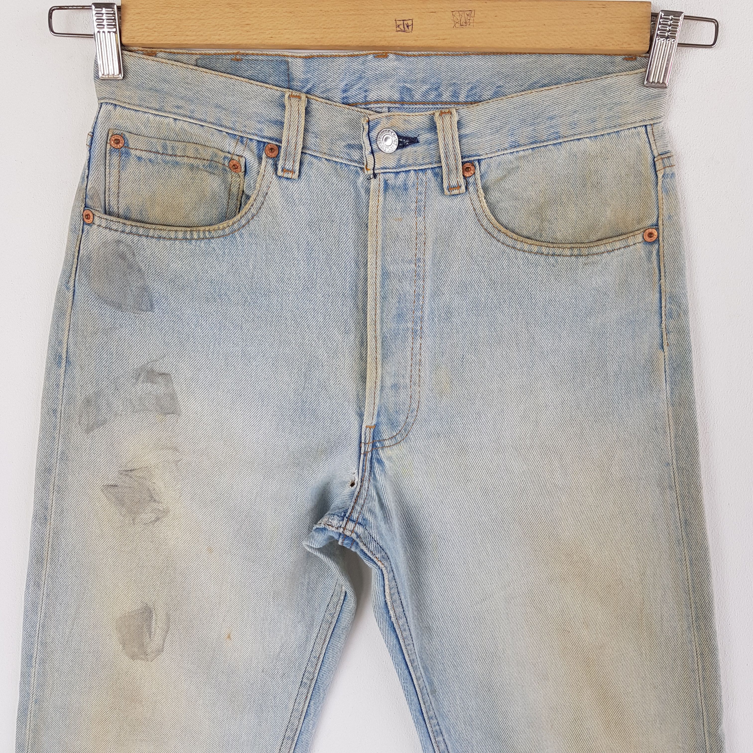 Levi's Vintage Levis 501 Jeans Sun Faded Mud Wash Levi's Denim Size 28" / US 6 / IT 42 - 5 Thumbnail
