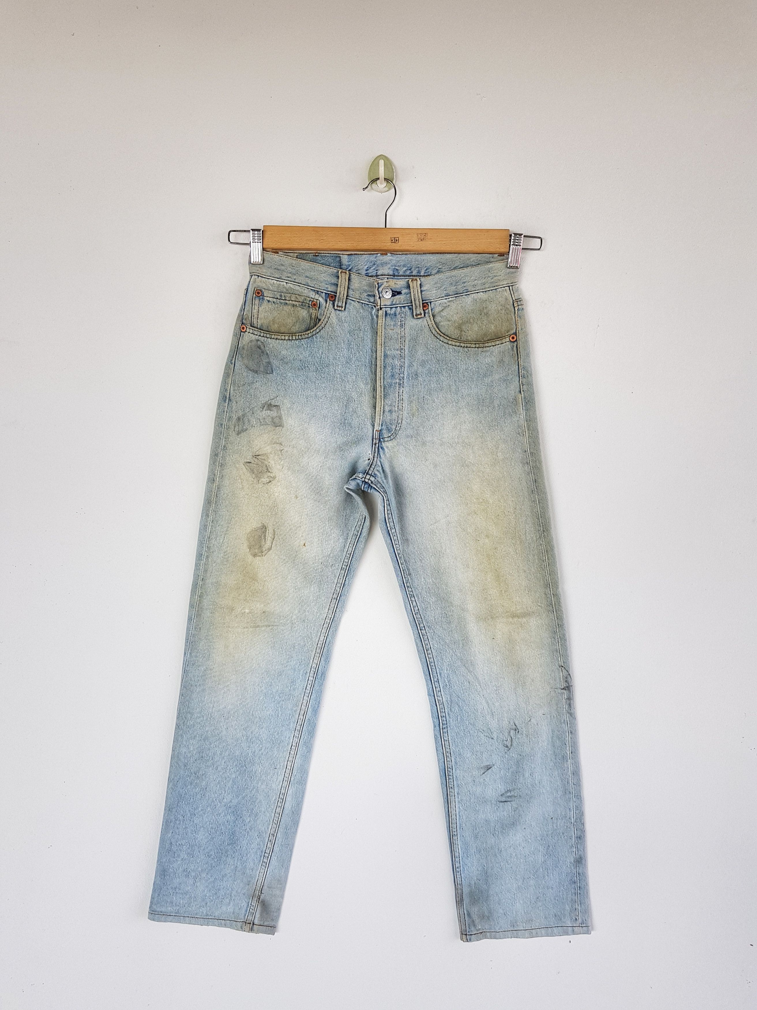Levi's Vintage Levis 501 Jeans Sun Faded Mud Wash Levi's Denim Size 28" / US 6 / IT 42 - 1 Thumbnail