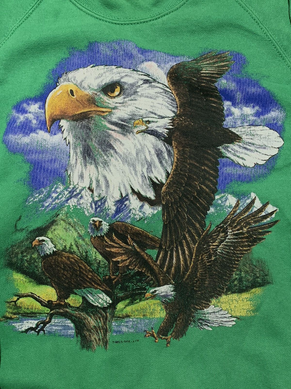 Japanese Brand × Vintage Vintage 90s Eagles sweatshirt streetwear size M Size US M / EU 48-50 / 2 - 2 Thumbnail