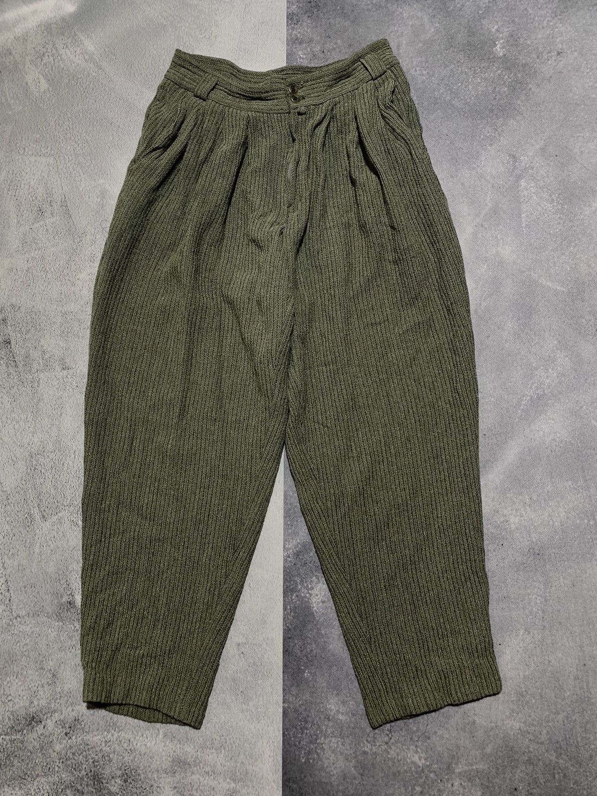 Japanese Brand × Vintage Vintage 90s Wide knitpants old many style streetwear size 28 Size US 28 / EU 44 - 1 Thumbnail