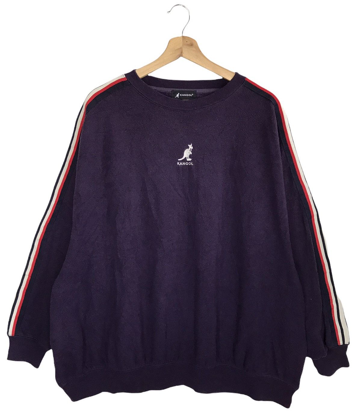 image of Kangol Sidetape Baggy Sweatshirts Size 4L in Purple, Women's