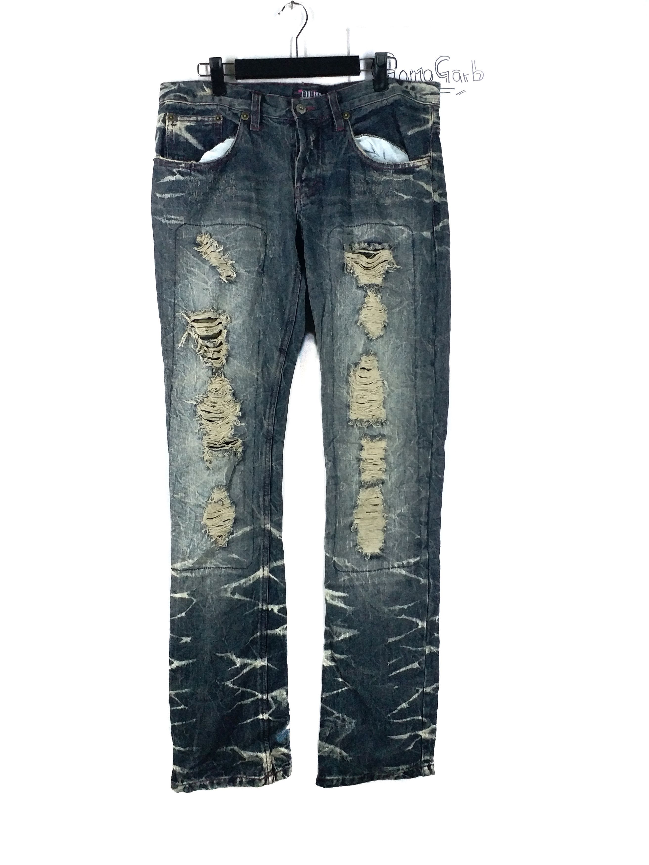 Japanese Brand Distressed Jeans by Japanese Brand Lowry Size 35 Size US 35 - 1 Thumbnail