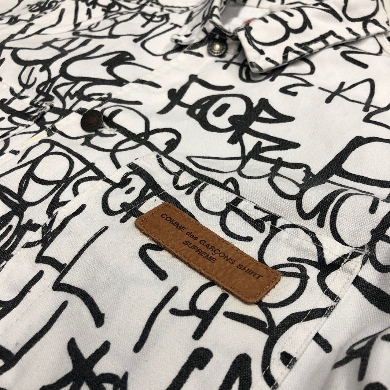 Comme des Garcons Comme Des Garcons (CDG) x Supreme Graffiti Denim Jacket Size US L / EU 52-54 / 3 - 3 Thumbnail