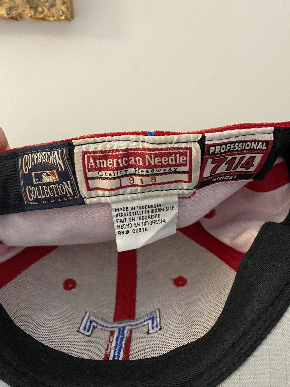 American Needle Texas Rangers American Needle Velour Fitted Hat Cap 7 1/4 Size ONE SIZE - 13 Thumbnail