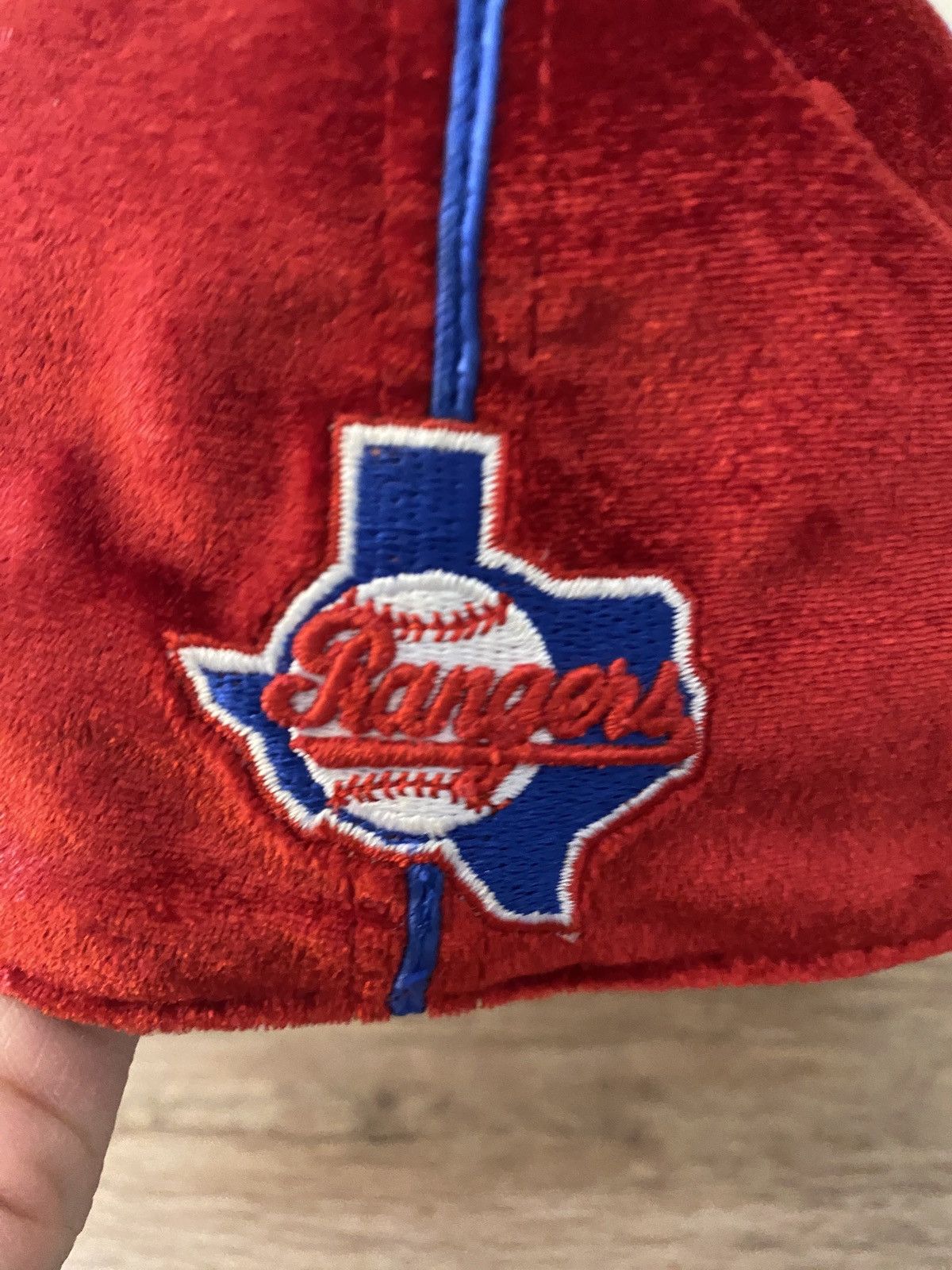 American Needle Texas Rangers American Needle Velour Fitted Hat Cap 7 1/4 Size ONE SIZE - 9 Thumbnail