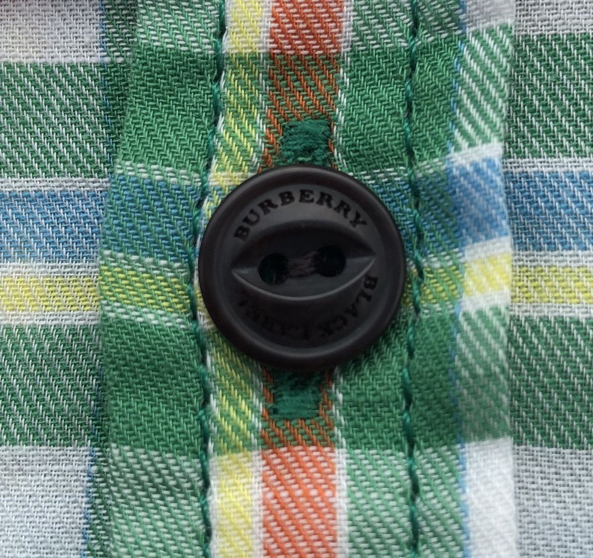 Burberry Burberry Black Label Green Check Long Sleeves Shirt Size US M / EU 48-50 / 2 - 12 Thumbnail