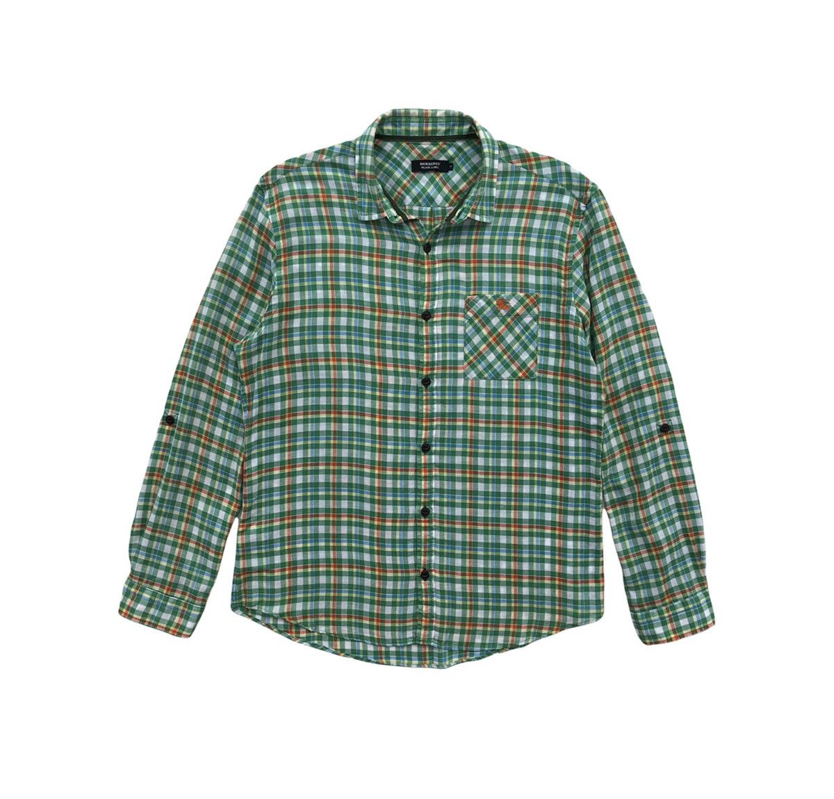 Burberry Burberry Black Label Green Check Long Sleeves Shirt Size US M / EU 48-50 / 2 - 7 Thumbnail