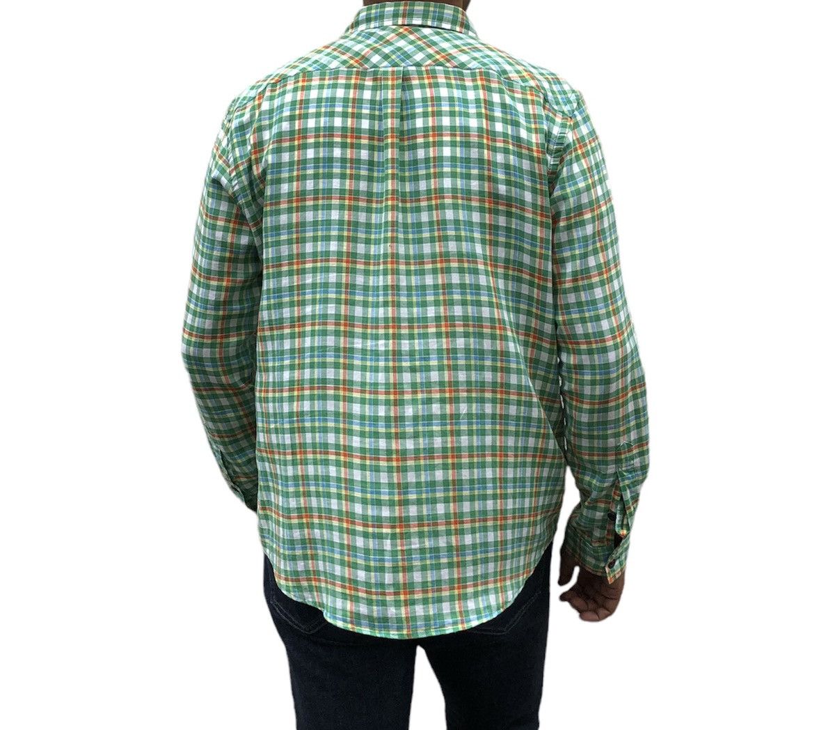 Burberry Burberry Black Label Green Check Long Sleeves Shirt Size US M / EU 48-50 / 2 - 5 Thumbnail