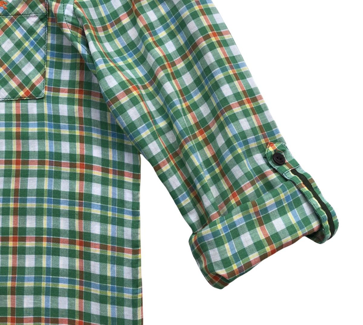 Burberry Burberry Black Label Green Check Long Sleeves Shirt Size US M / EU 48-50 / 2 - 11 Thumbnail