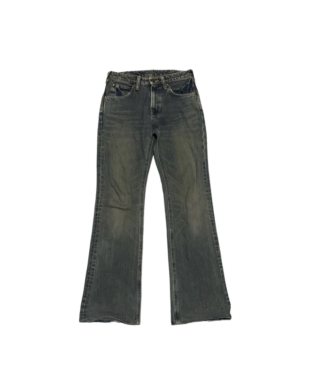 image of Archival Clothing x Vintage 90's Wrangler Flared Bootcut Jeans, Men's (Size 28)