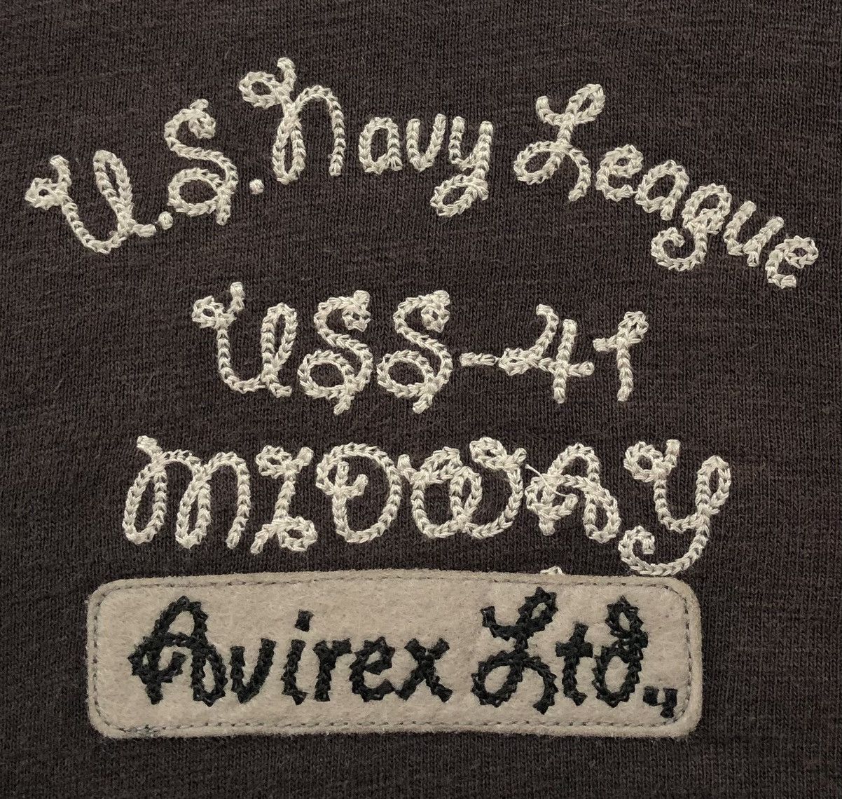 Avirex Avirex U.S. Navy League USS-41 Midway Knitted Collar Jacket Size US M / EU 48-50 / 2 - 6 Thumbnail