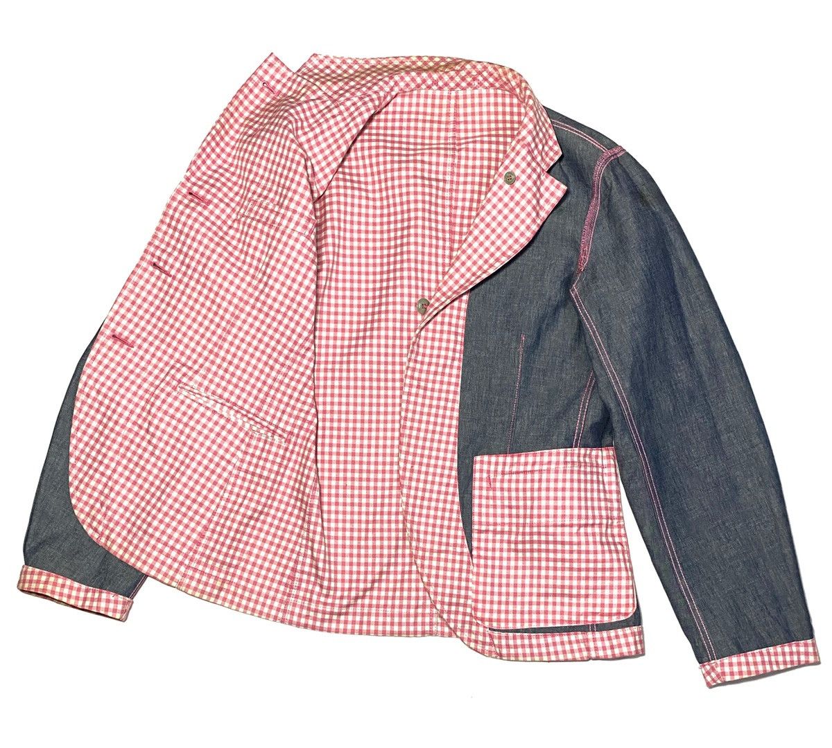 Comme des Garcons AD2004 Comme Des Garçons Checkered Reversible Jacket Size US M / EU 48-50 / 2 - 2 Thumbnail