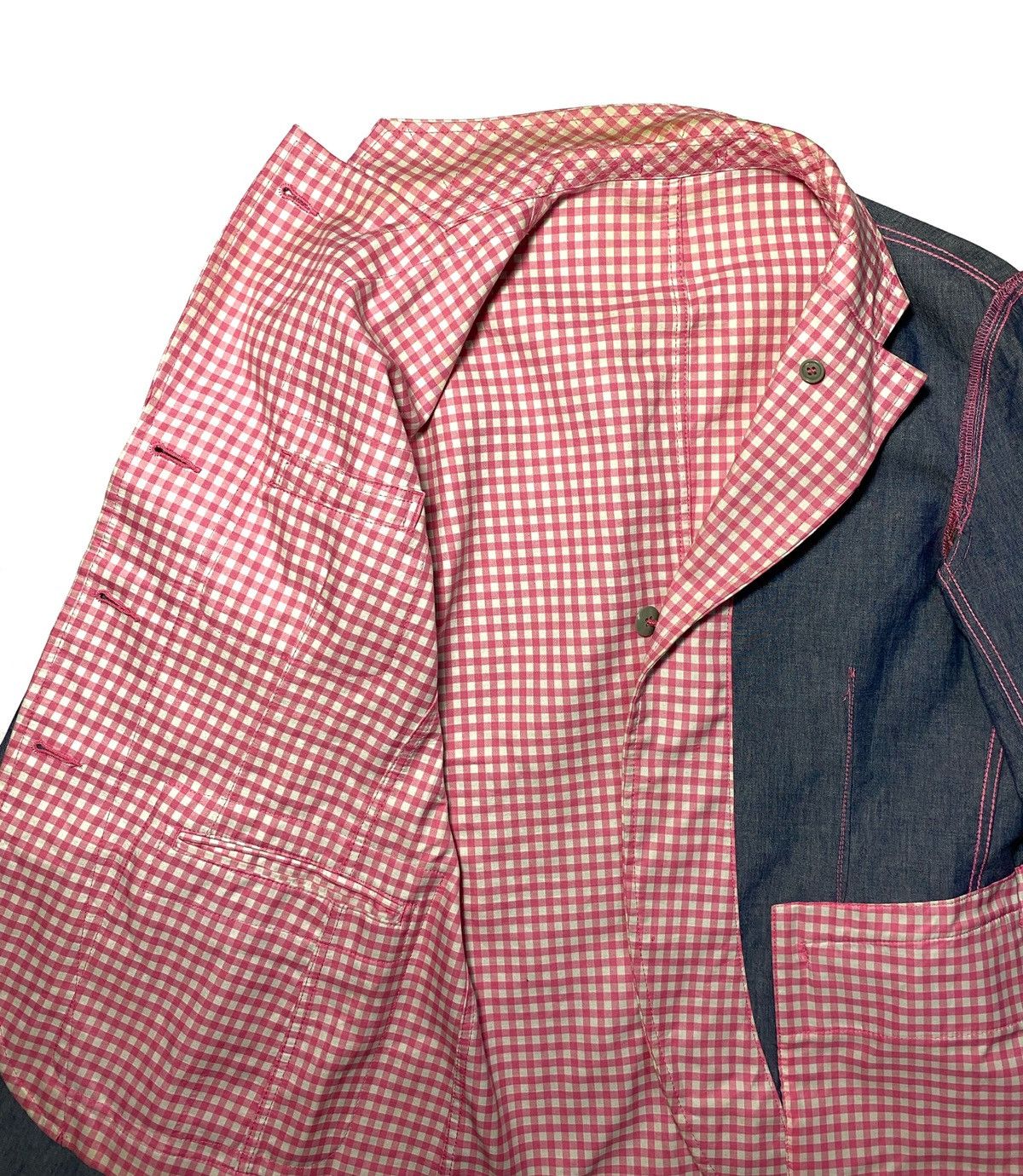 Comme des Garcons AD2004 Comme Des Garçons Checkered Reversible Jacket Size US M / EU 48-50 / 2 - 8 Thumbnail