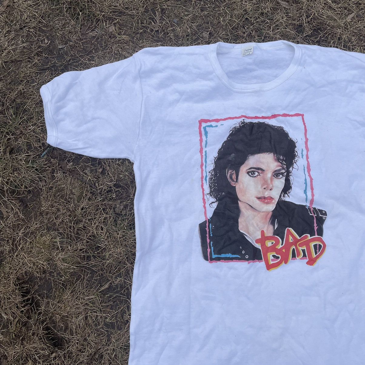 Vintage Vintage 90s Michael Jackson Graphic Tee Sun Faded Streetwear Size US L / EU 52-54 / 3 - 3 Thumbnail