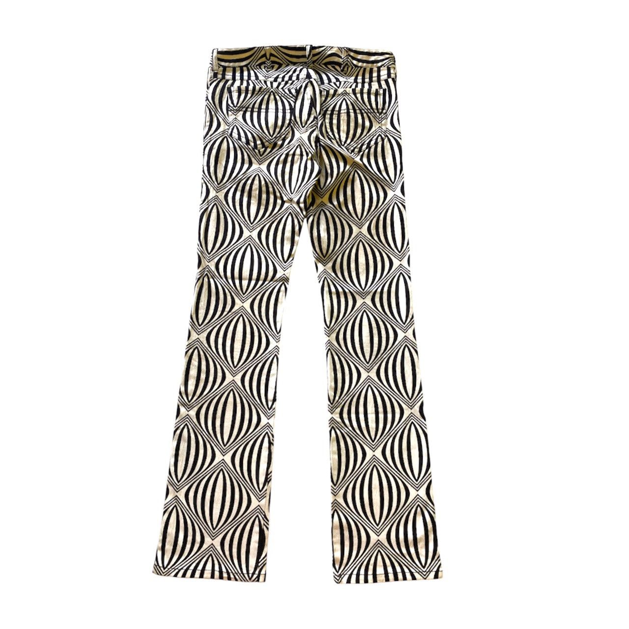 Katharine Hamnett London Katherine Hamnett Psychedelic Design Flare Pants Size US 31 - 13 Thumbnail