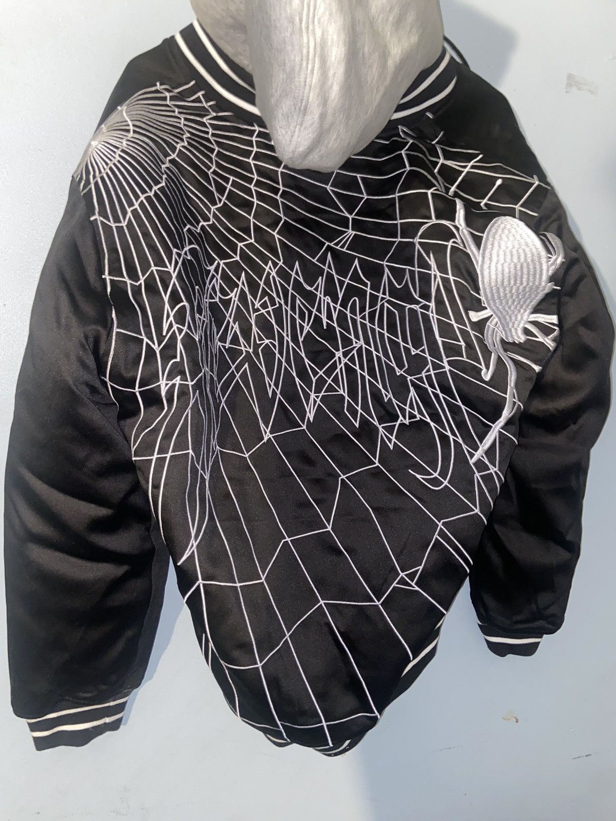 Revenge Black Spider Hooded Bomber