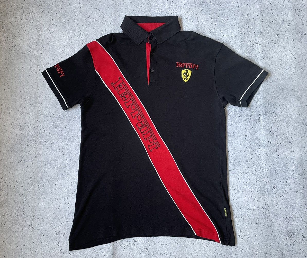 Ferrari × NASCAR Polo Ferrari T-shirt with large logo Size US L / EU 52-54 / 3 - 1 Thumbnail