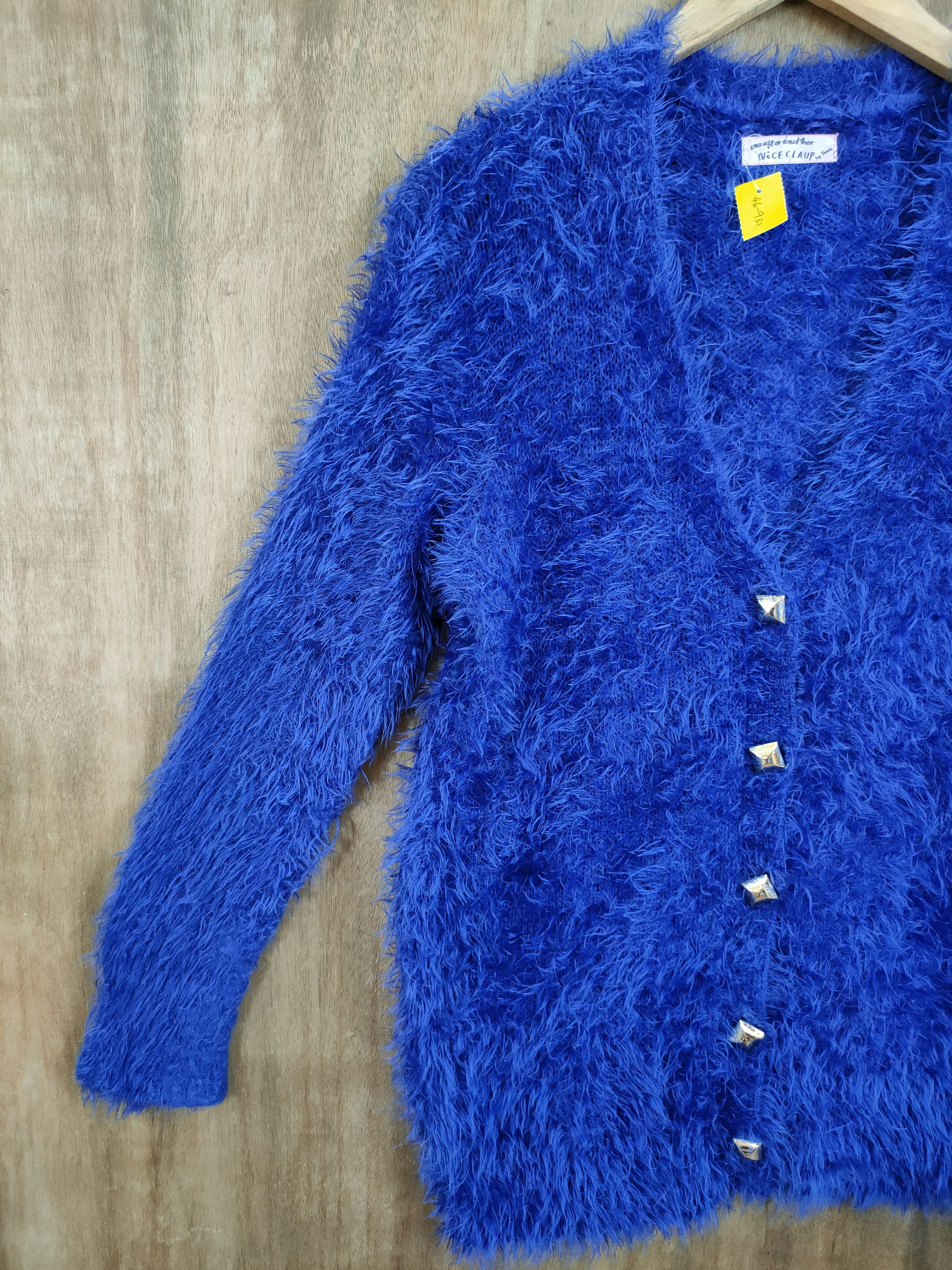 Homespun Knitwear Nice Claup By Jamie shaggy soft fur mohair knitted #46-931DL Size US M / EU 48-50 / 2 - 2 Thumbnail