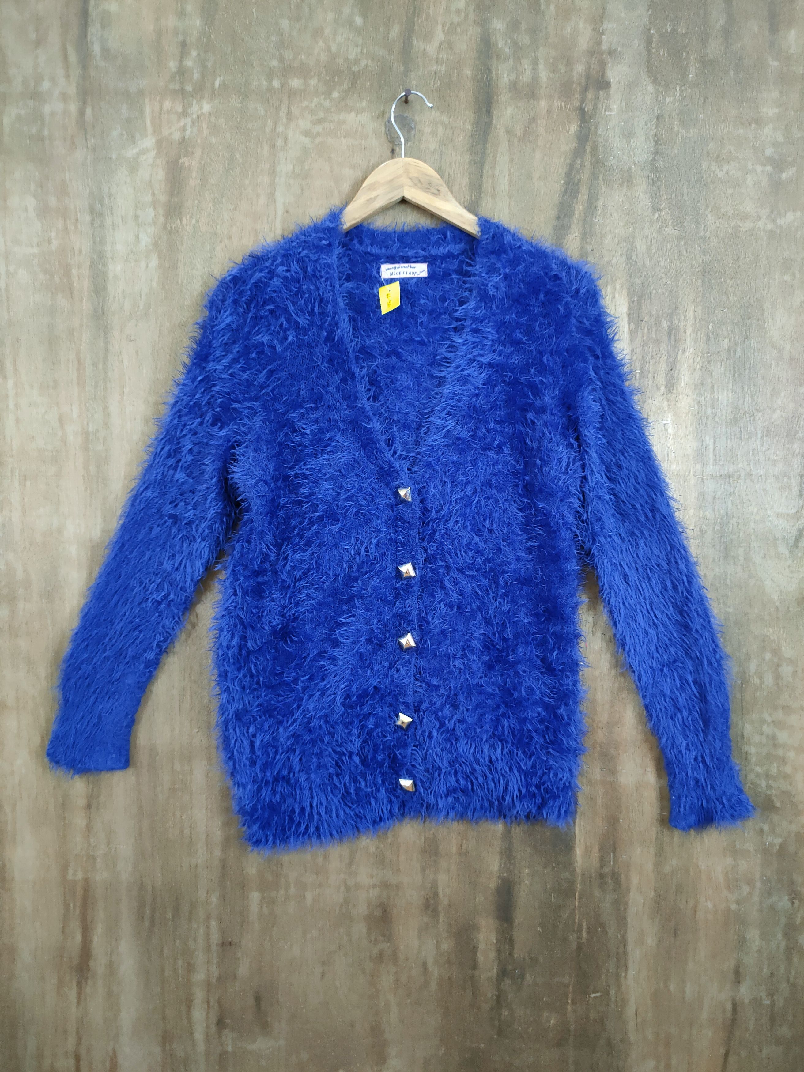 Homespun Knitwear Nice Claup By Jamie shaggy soft fur mohair knitted #46-931DL Size US M / EU 48-50 / 2 - 1 Thumbnail