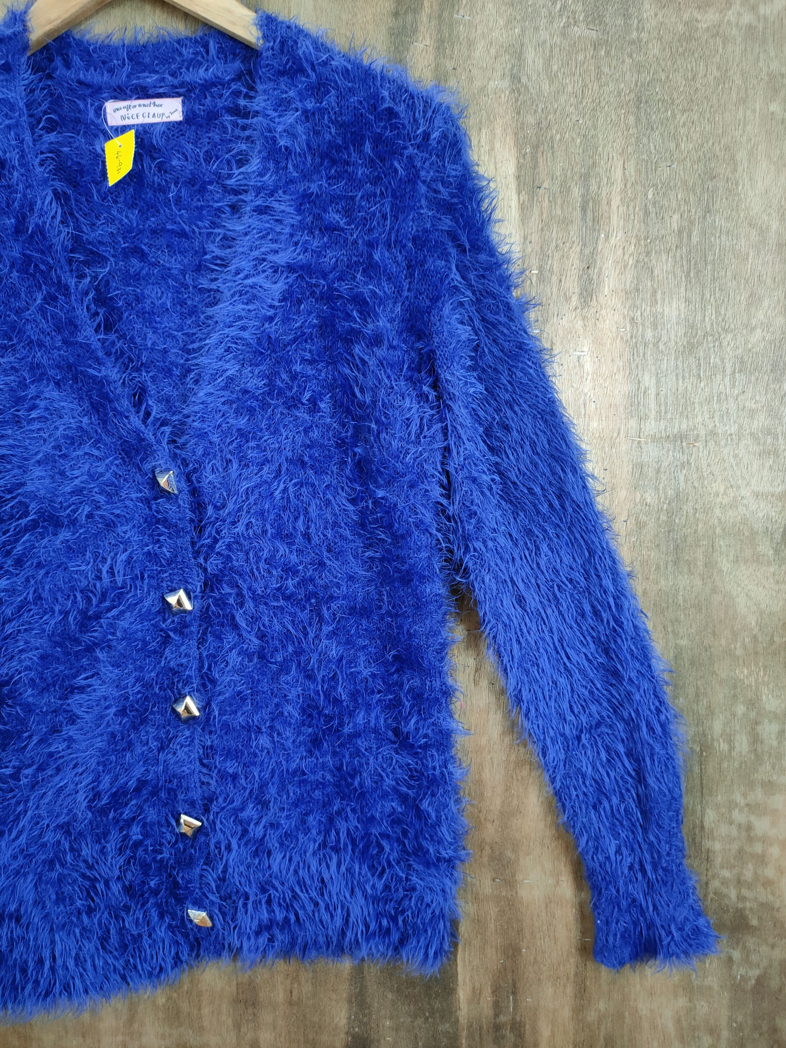 Homespun Knitwear Nice Claup By Jamie shaggy soft fur mohair knitted #46-931DL Size US M / EU 48-50 / 2 - 3 Thumbnail