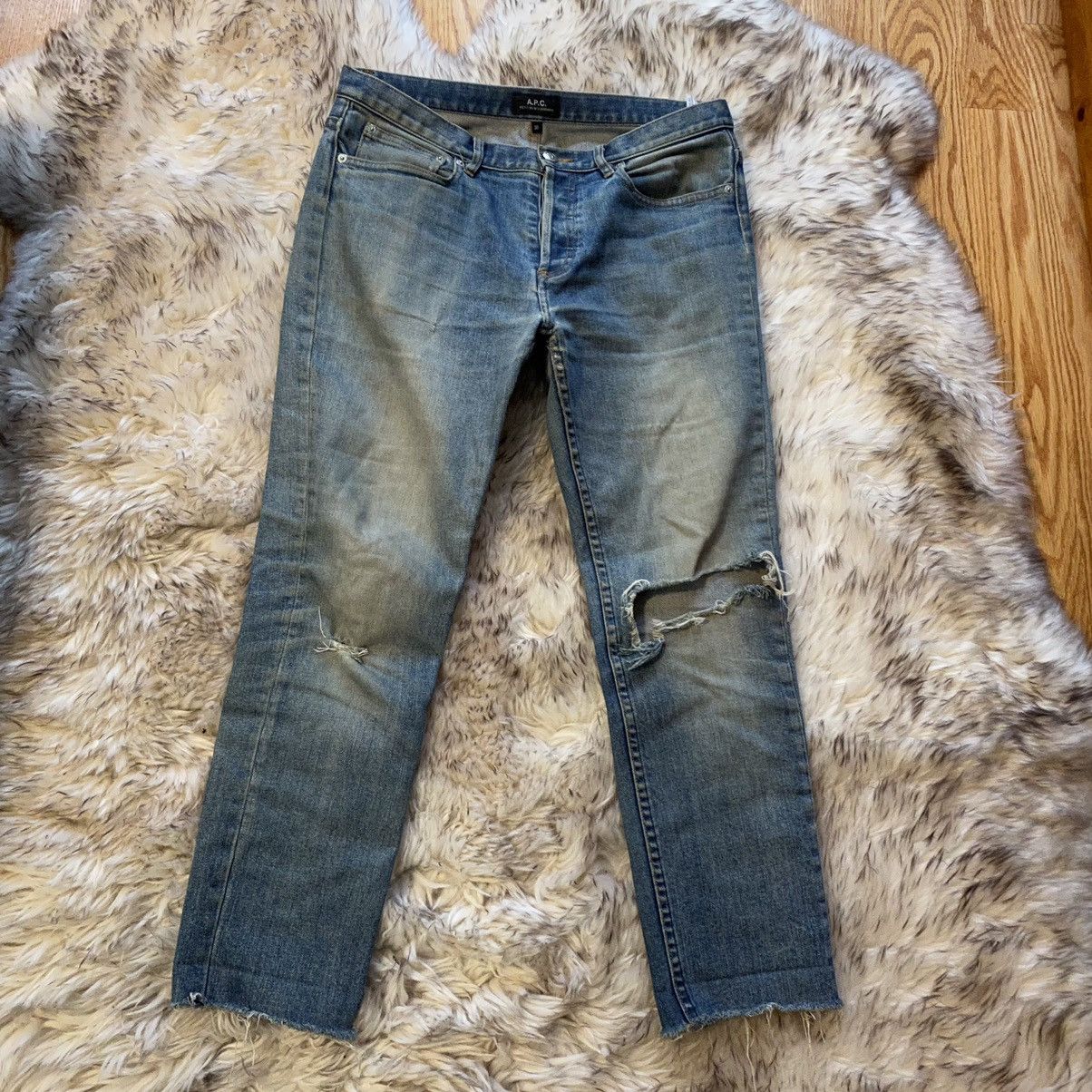 A.P.C. Apc Petit New Standard Distressed Denim Size US 30 / EU 46 - 1 Thumbnail
