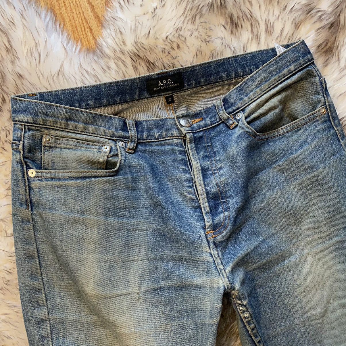 A.P.C. Apc Petit New Standard Distressed Denim Size US 30 / EU 46 - 2 Thumbnail