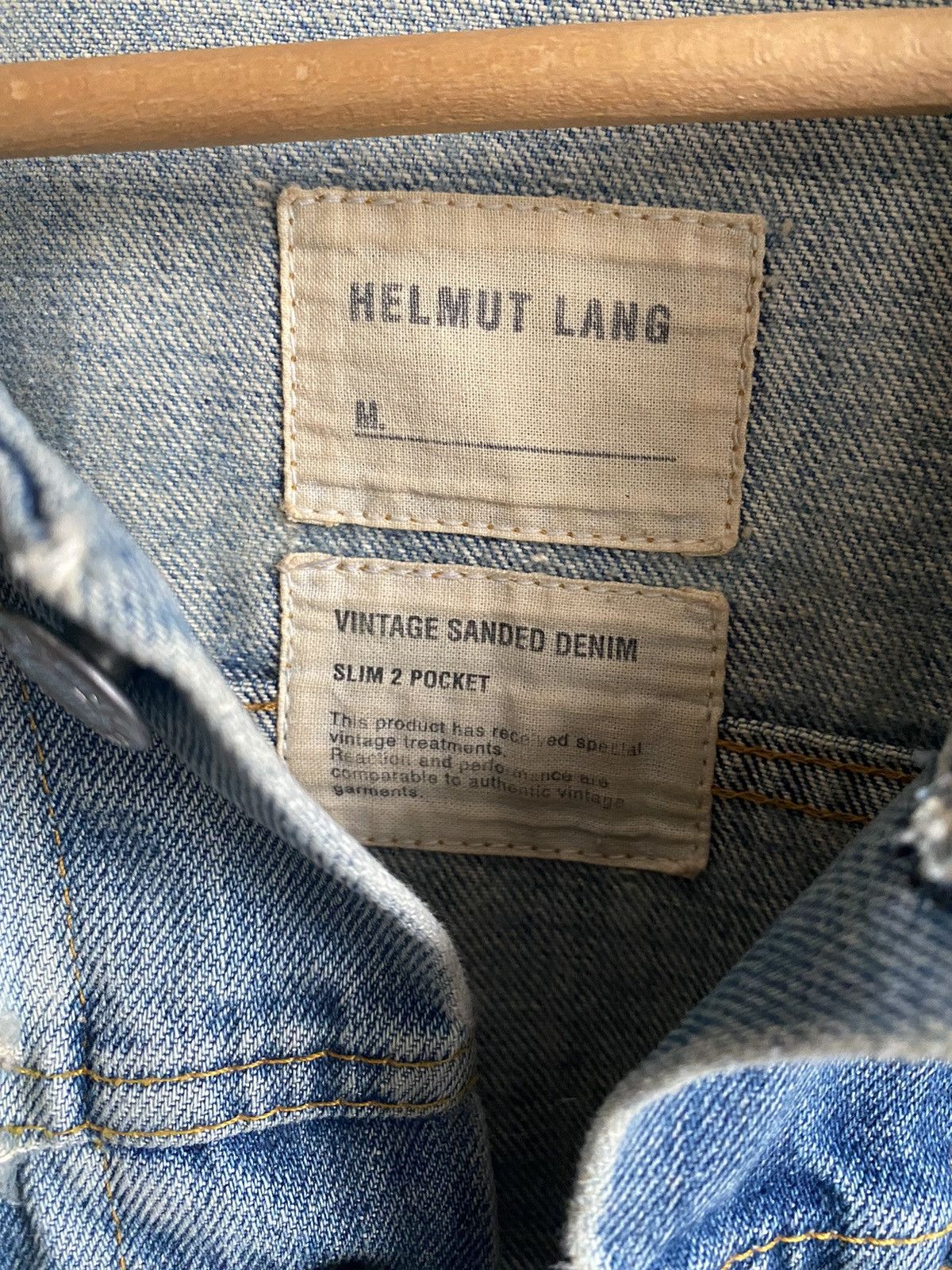 Helmut Lang aw2004 denim jacket Size US L / EU 52-54 / 3 - 3 Thumbnail