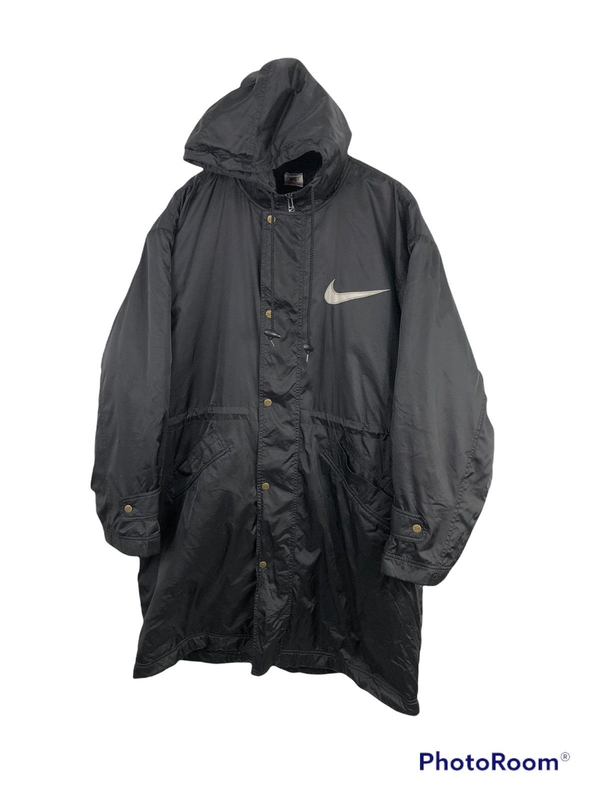 Vintage Nike Swoosh Longjacket online Raincoats Parkas Hoodie Biglogo Vintage Nike 90's Oren Tag Streetwear Swagg