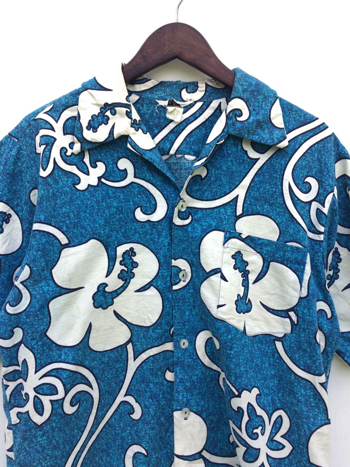 Vintage Hawaiian Flower Design Made in Hawaii Shirts Button Up Size US M / EU 48-50 / 2 - 2 Thumbnail