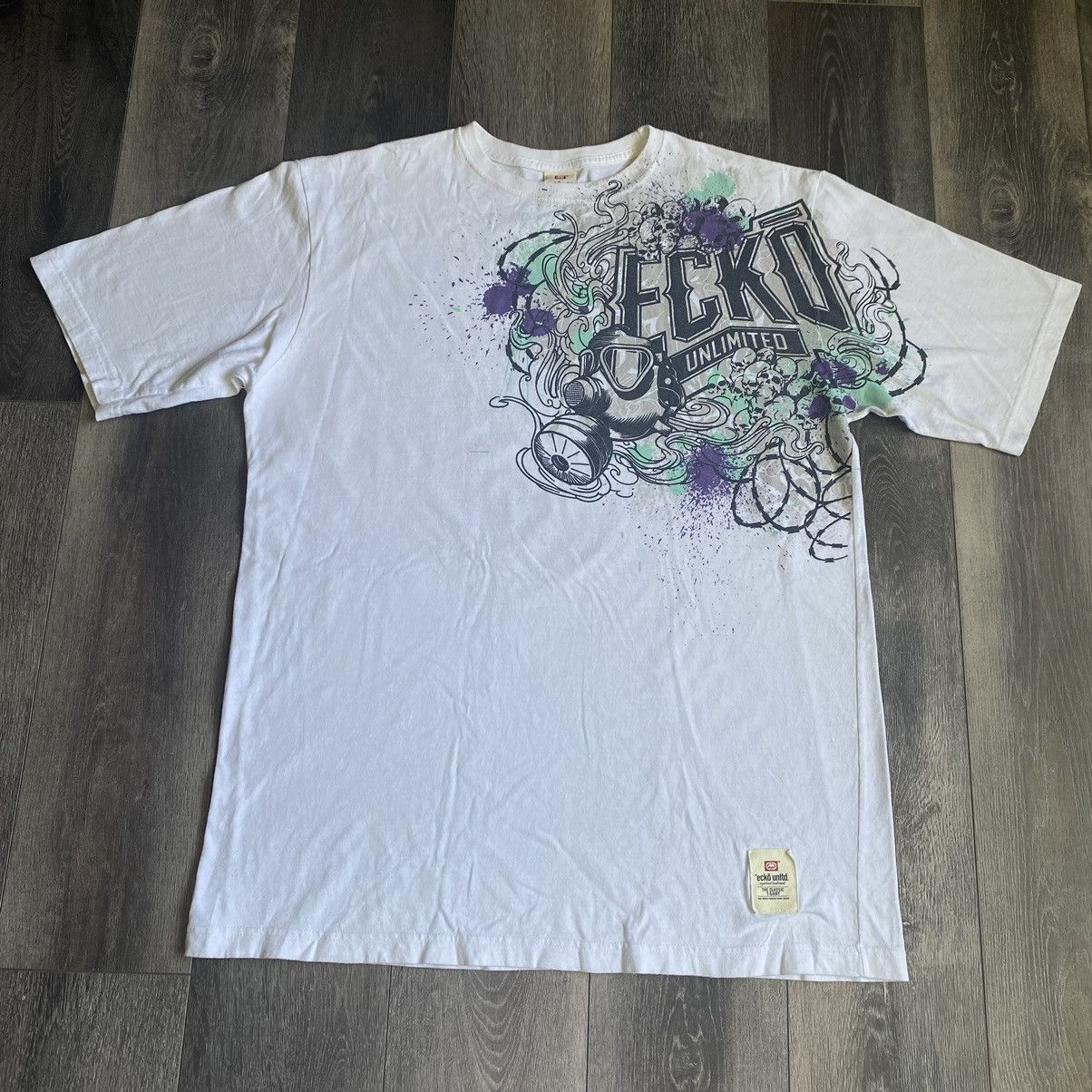 Ecko Unltd. Vintage Y2K Ecko Unlimited Spray Paint Graffiti Graphic Tee Size US XL / EU 56 / 4 - 2 Thumbnail