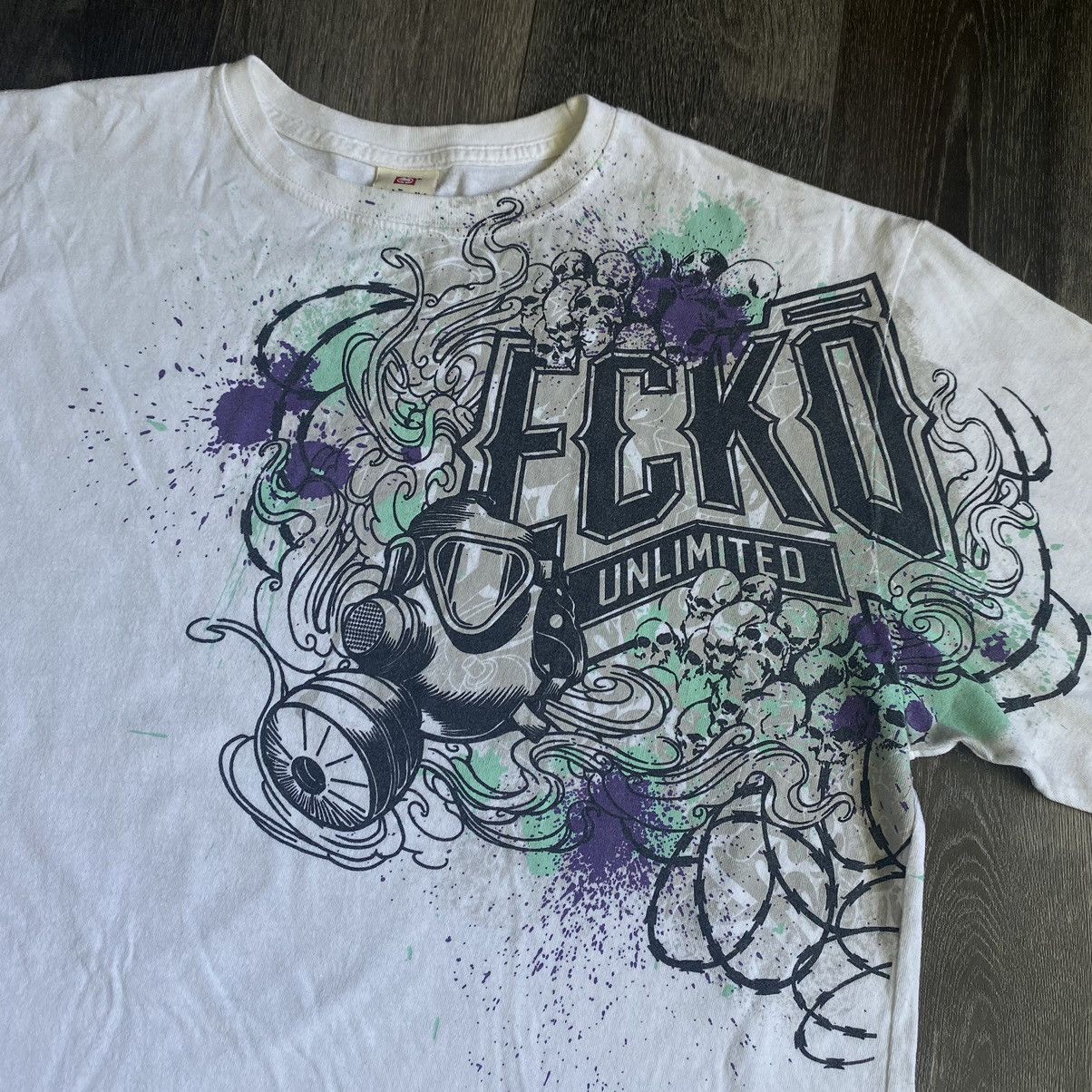 Ecko Unltd. Vintage Y2K Ecko Unlimited Spray Paint Graffiti Graphic Tee Size US XL / EU 56 / 4 - 3 Thumbnail