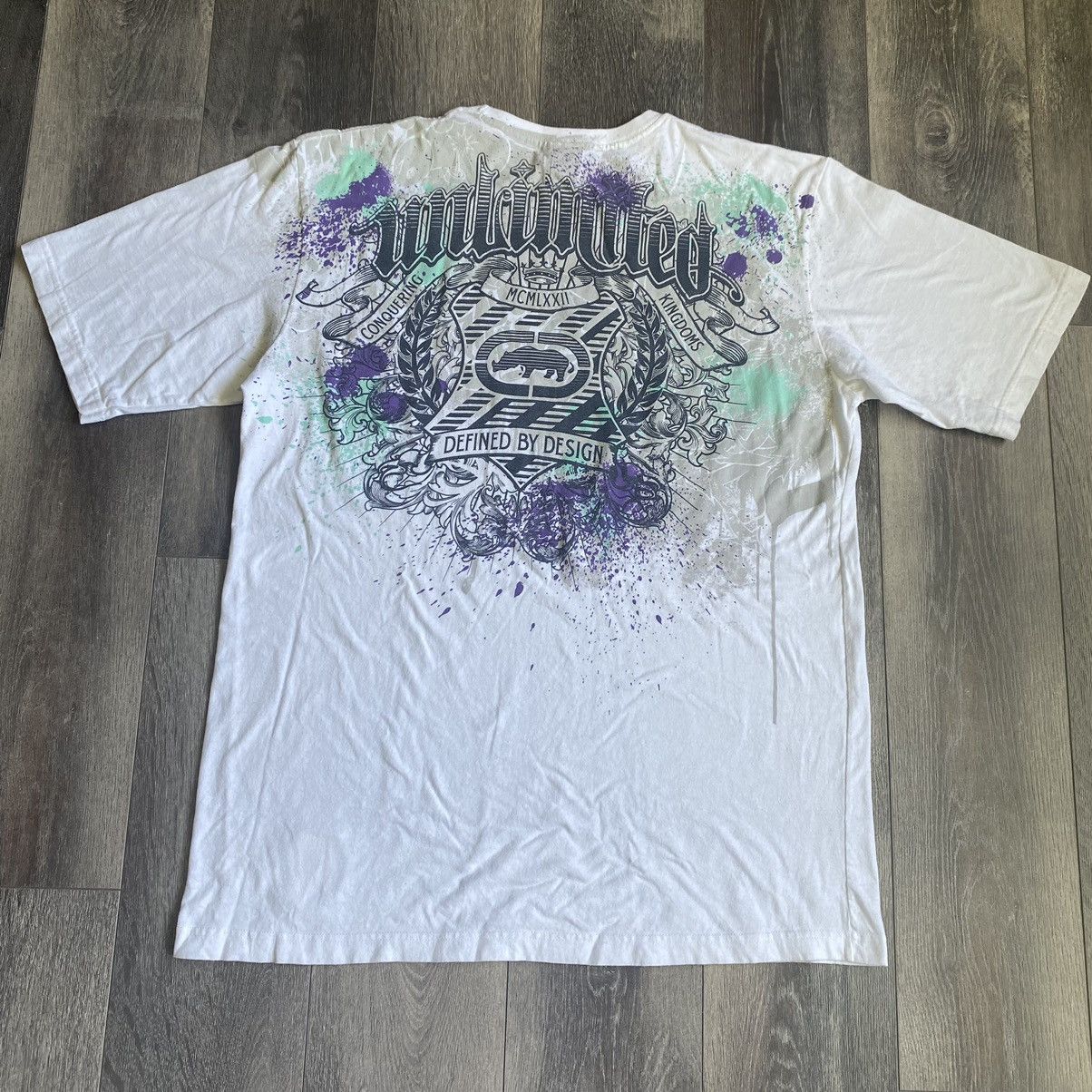 Ecko Unltd. Vintage Y2K Ecko Unlimited Spray Paint Graffiti Graphic Tee Size US XL / EU 56 / 4 - 1 Thumbnail