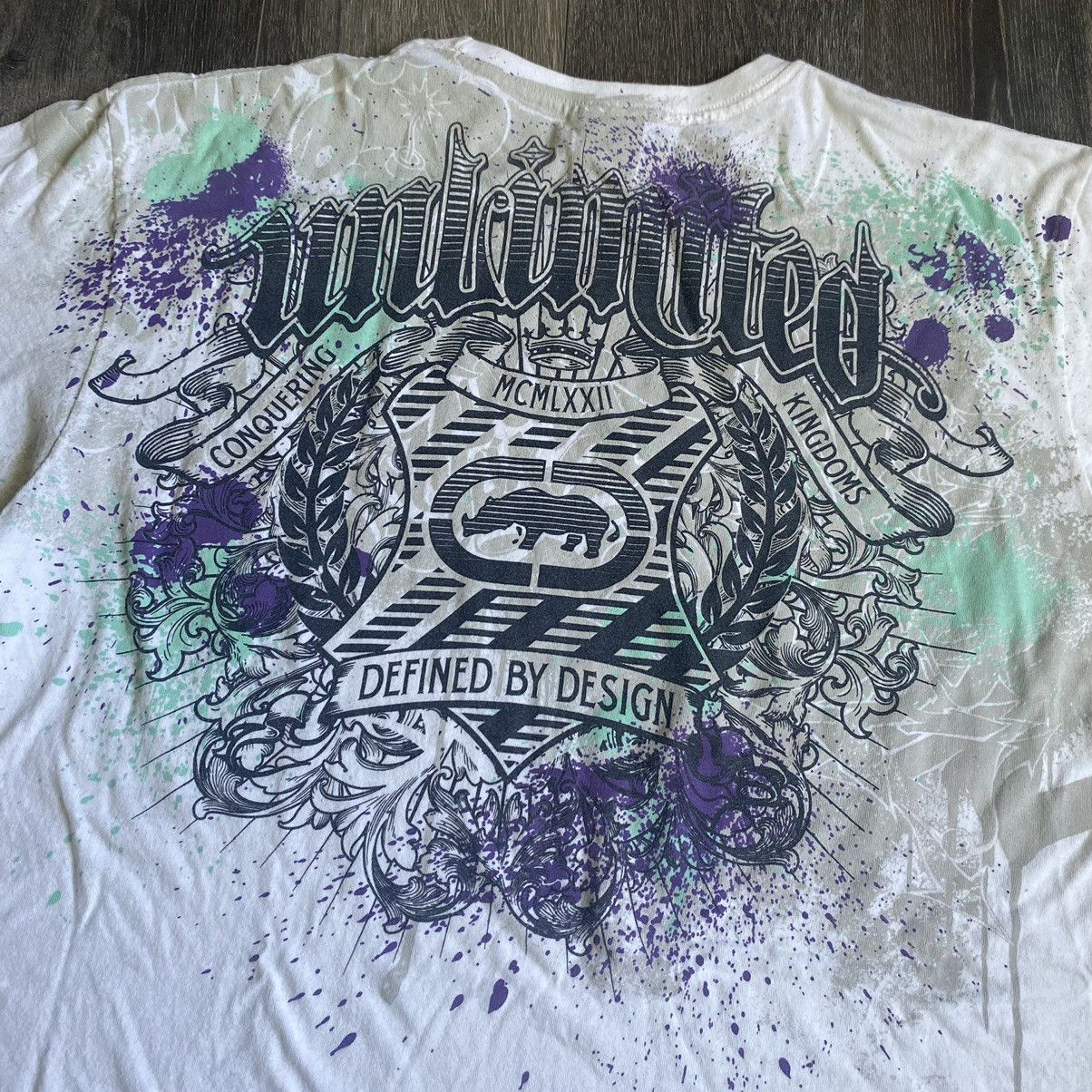 Ecko Unltd. Vintage Y2K Ecko Unlimited Spray Paint Graffiti Graphic Tee Size US XL / EU 56 / 4 - 4 Thumbnail