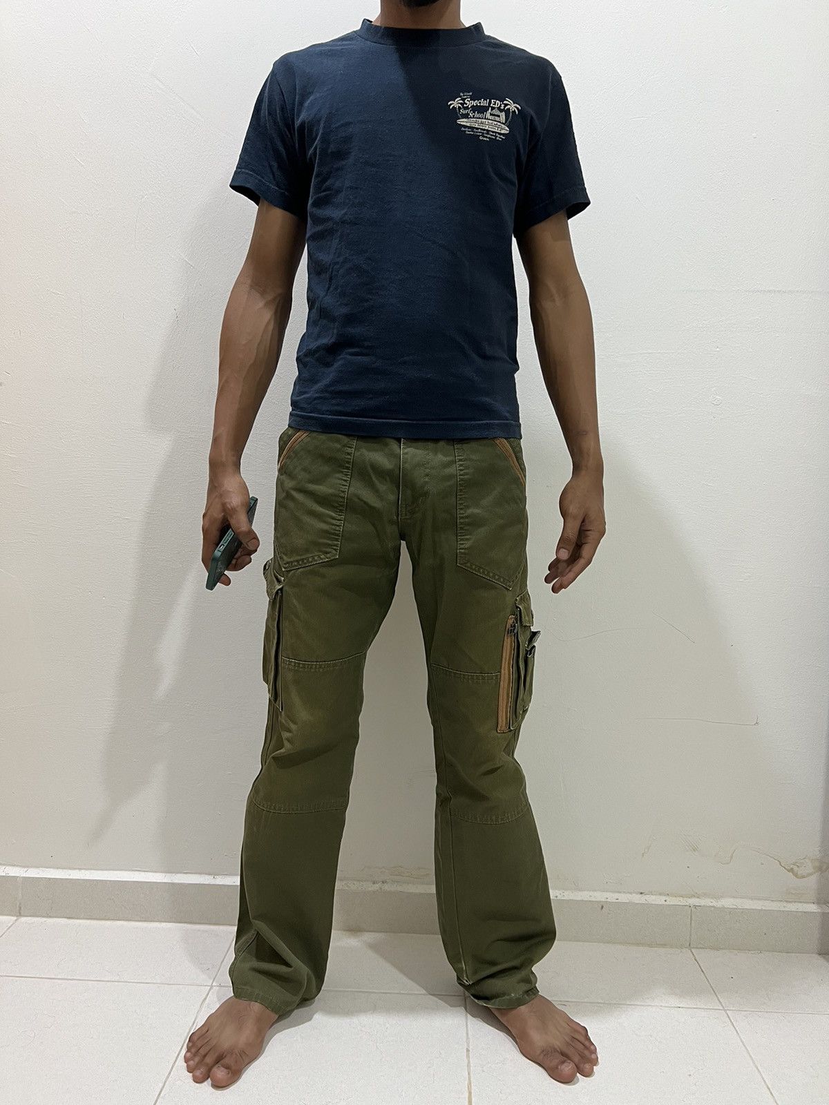 Japanese Brand × Seditionaries DOUBLEFOCUS 90s BAGGY MULTIPOCKET ZIPPER UTILITY CARGO PANT Size US 32 / EU 48 - 21 Thumbnail