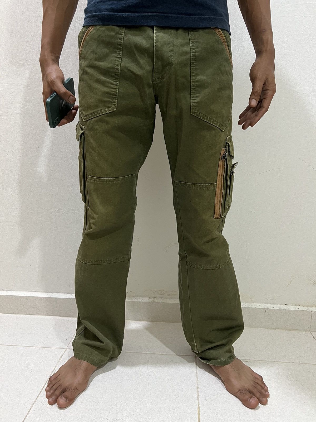 Japanese Brand × Seditionaries DOUBLEFOCUS 90s BAGGY MULTIPOCKET ZIPPER UTILITY CARGO PANT Size US 32 / EU 48 - 23 Thumbnail