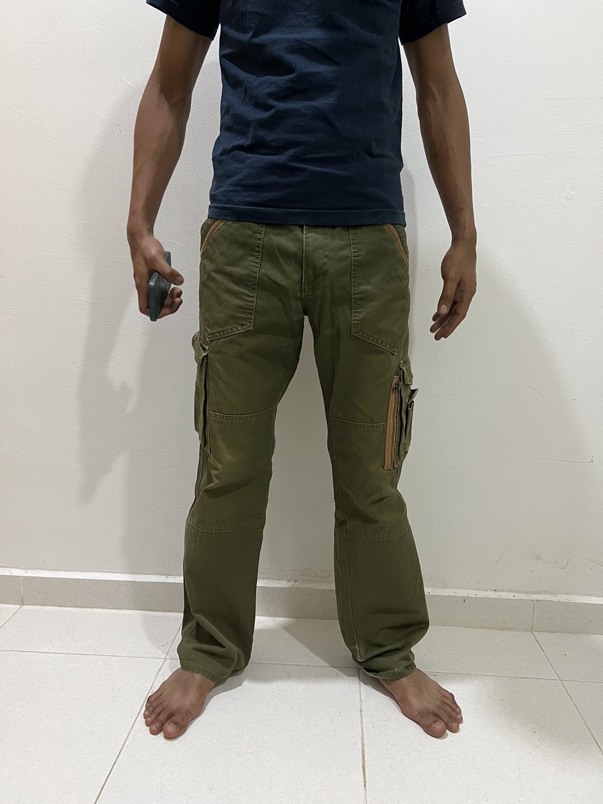 Japanese Brand × Seditionaries DOUBLEFOCUS 90s BAGGY MULTIPOCKET ZIPPER UTILITY CARGO PANT Size US 32 / EU 48 - 22 Thumbnail