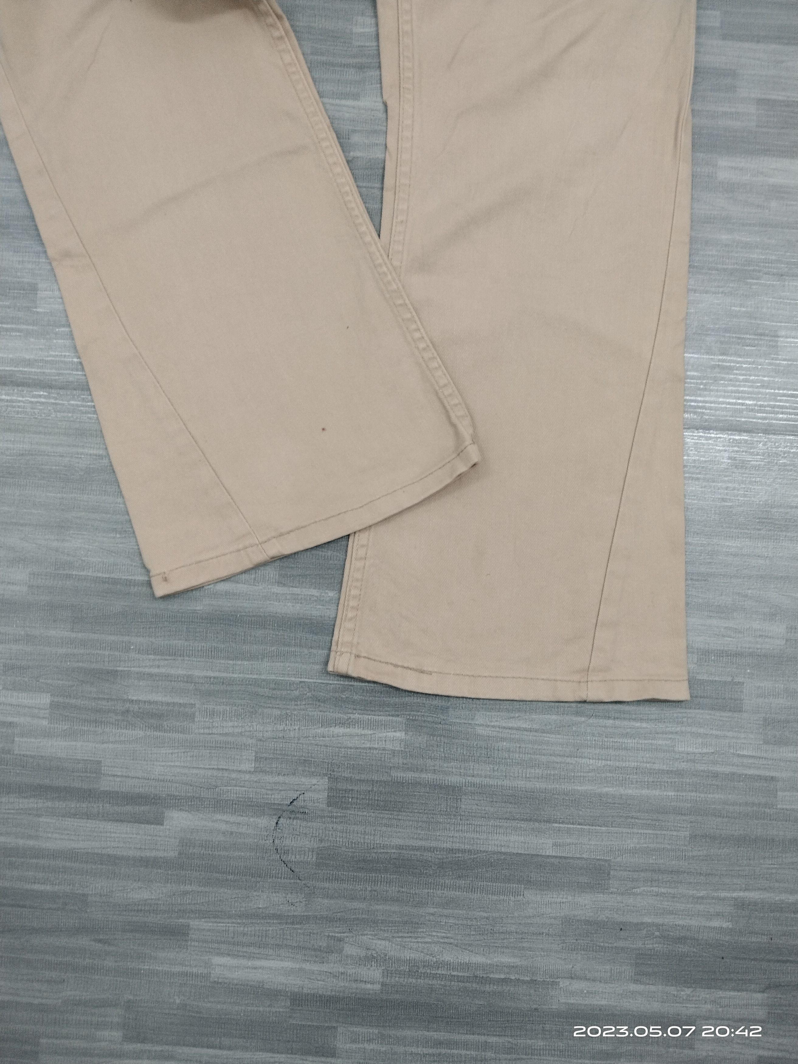 Japanese Brand FLARE TWIST DOUBLE WAIST DENIM SALON "G" PANTS Size US 31 - 6 Thumbnail