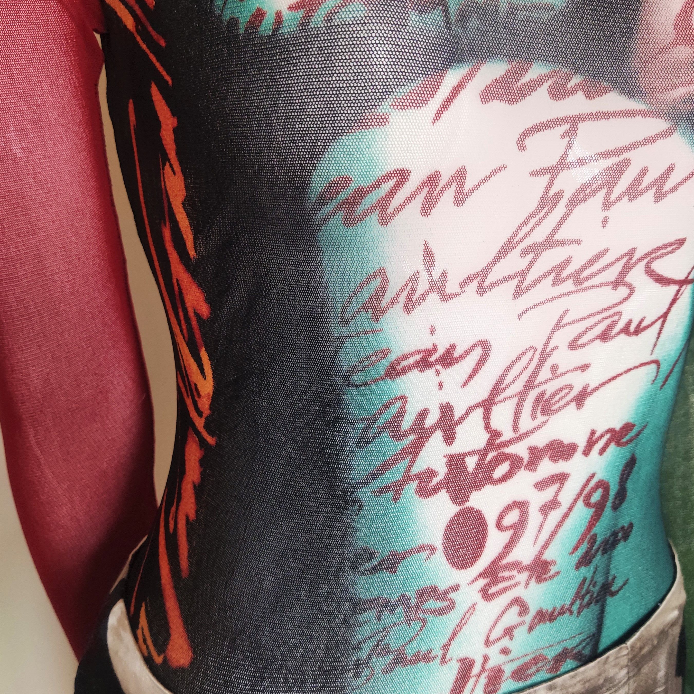 Jean Paul Gaultier Jean Paul Gaultier Kiss Mesh Transparent Top T-shirt Tee Size M / US 6-8 / IT 42-44 - 5 Thumbnail