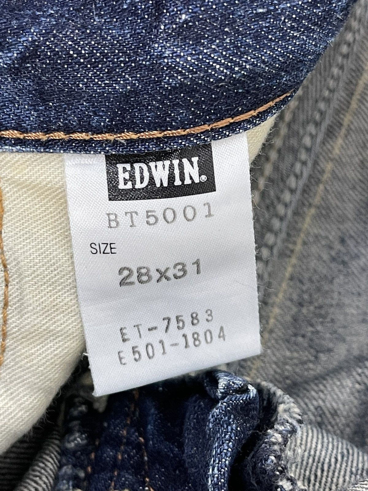 Edwin Flare Jeans Edwin Distress Denim Acid Wash Boot Cut 13🟦 Size US 31 - 20 Thumbnail