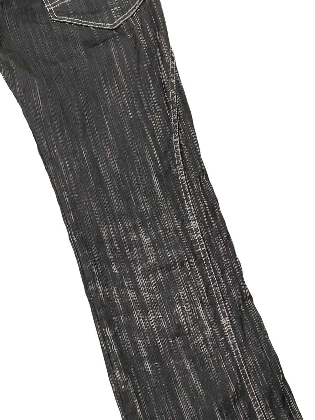 Japanese Brand Flare Jeans Semantic Design Stretch Acid Wash Boot Cut 14🟦 Size US 29 - 17 Thumbnail