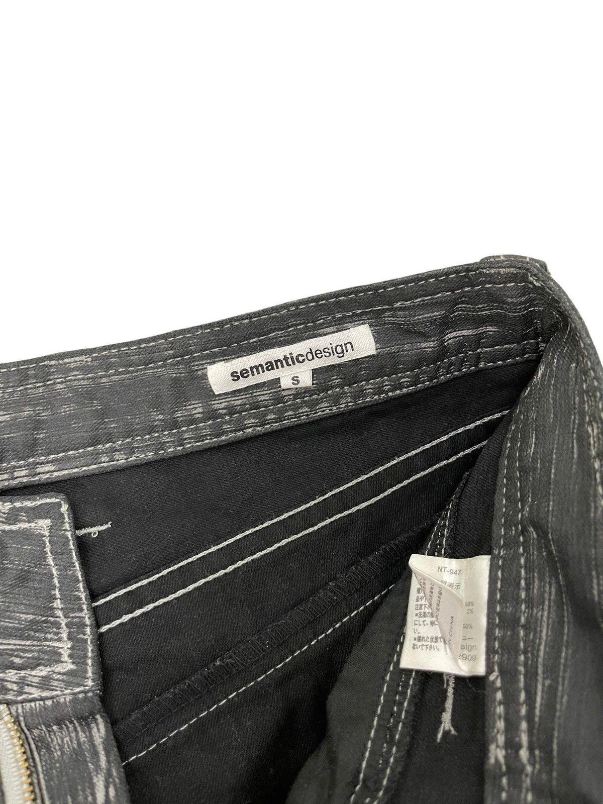Japanese Brand Flare Jeans Semantic Design Stretch Acid Wash Boot Cut 14🟦 Size US 29 - 10 Thumbnail