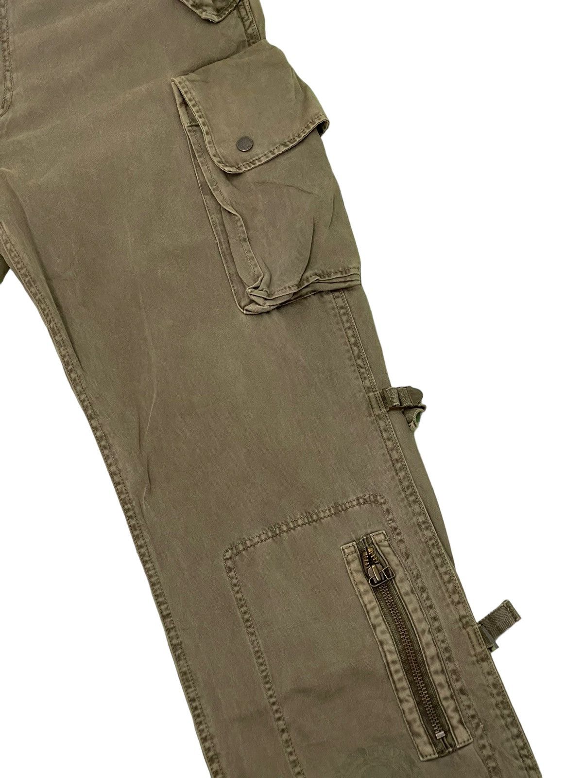Japanese Brand Multipockets Cargo Wide Pant Soljah Faded Military 15🟦 Size US 32 / EU 48 - 16 Thumbnail