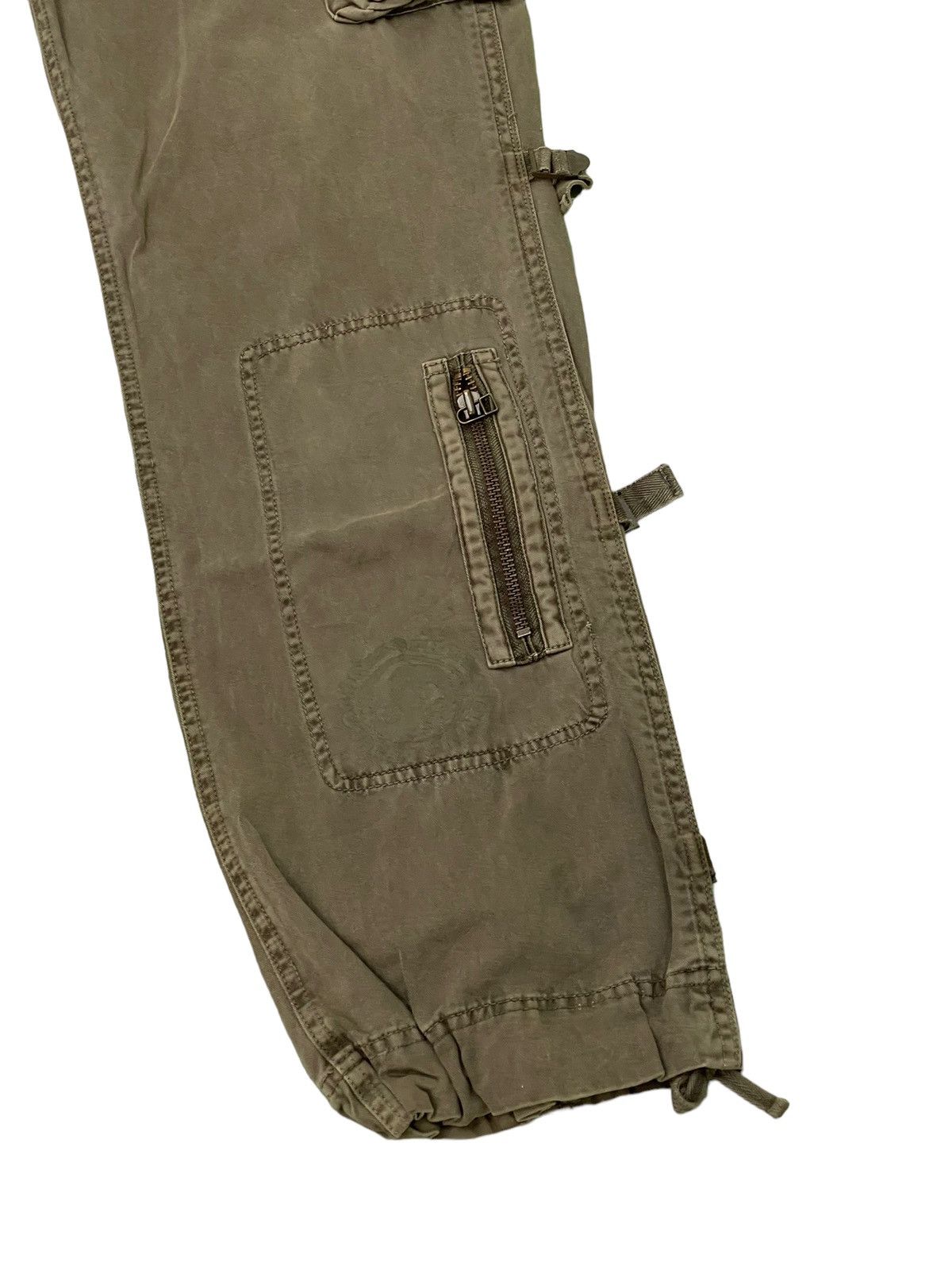 Japanese Brand Multipockets Cargo Wide Pant Soljah Faded Military 15🟦 Size US 32 / EU 48 - 13 Thumbnail