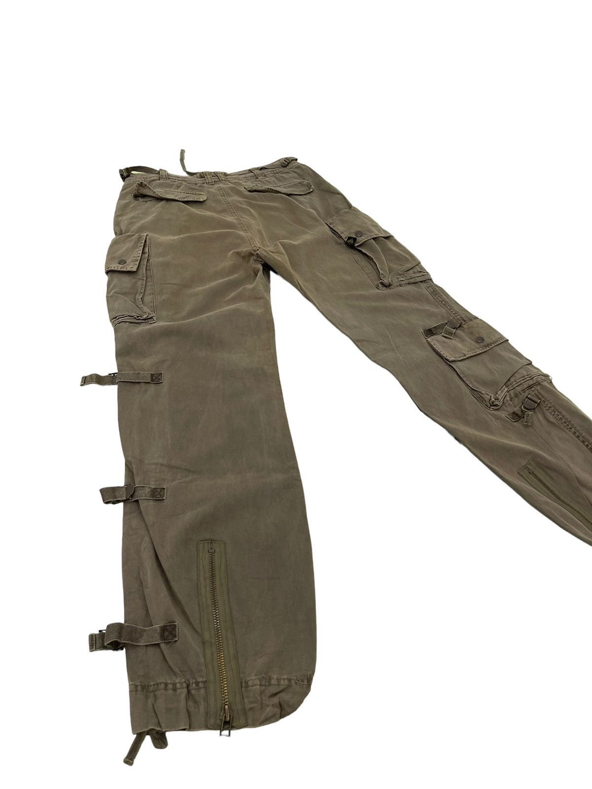Japanese Brand Multipockets Cargo Wide Pant Soljah Faded Military 15🟦 Size US 32 / EU 48 - 1 Thumbnail