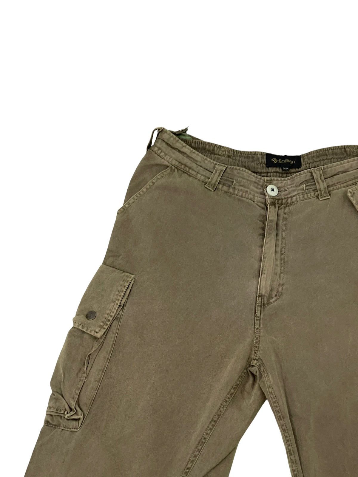 Japanese Brand Multipockets Cargo Wide Pant Soljah Faded Military 15🟦 Size US 32 / EU 48 - 18 Thumbnail
