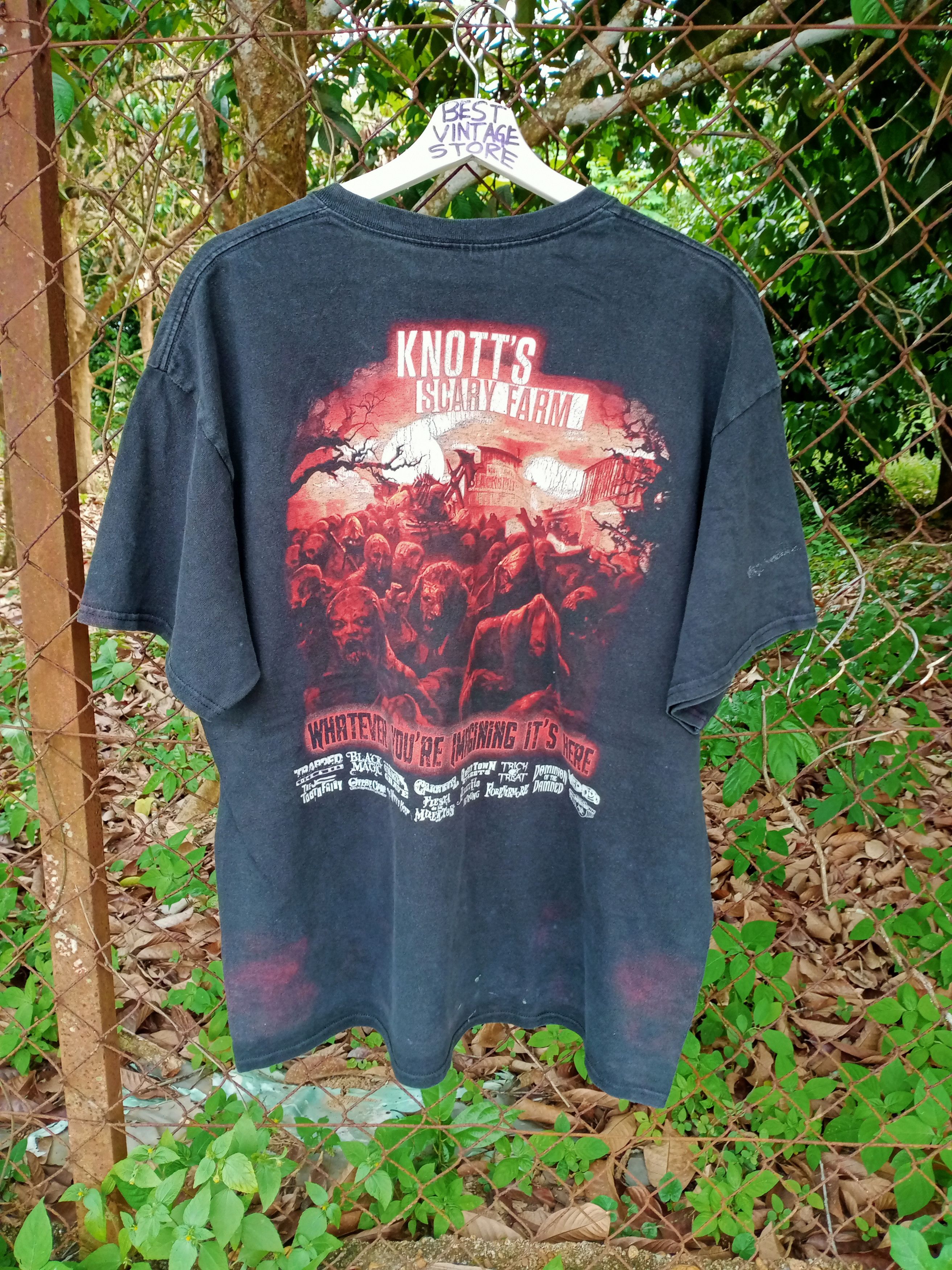 Expert Horror Early 00's Vintage Knott’s Scary Farm Size US XL / EU 56 / 4 - 1 Thumbnail
